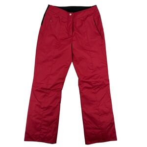 Fera Womens Courtney Insulated Ski Pants Red Size 8